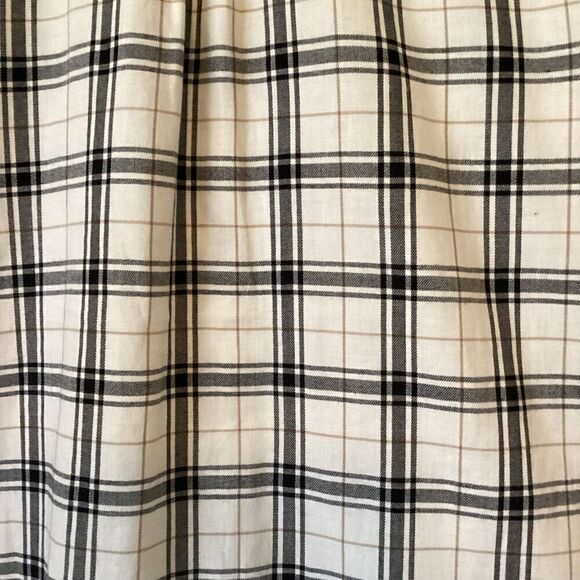 J. Jill Windowpane Plaid Lagenlook Top Size M - Picture 6 of 14